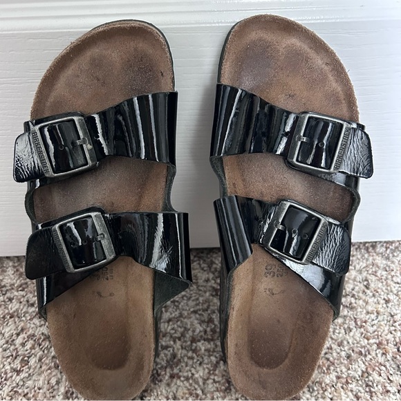 Birkenstock Arizona Women’s Black Double Buckle Sandals Size EU 39 Size 8.5 - Picture 4 of 10